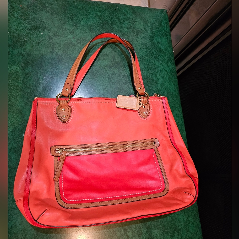 Coach Shopper Tote Orange